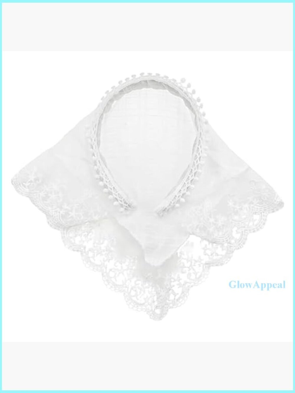 Lace Headband Scarf Turban, Non-Slip Hair Accessory for Women